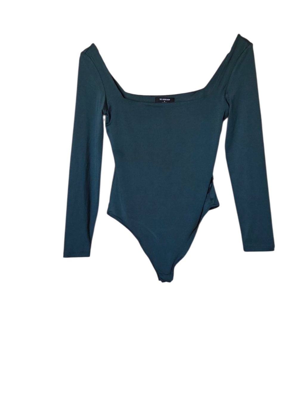 The Workshop Deep Teal Long-Sleeve Square Neck Bodysuit